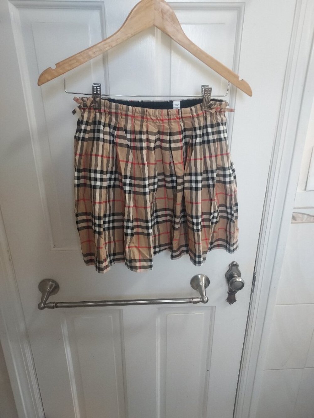 Burberry Brown Check Cotton Skirt